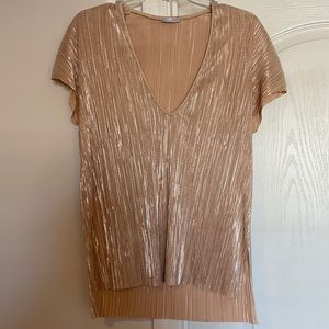 Zara gold and silver top